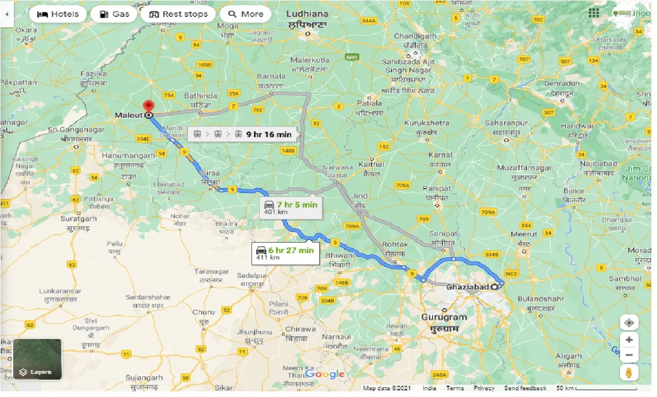 ghaziabad-to-malout-round-trip
