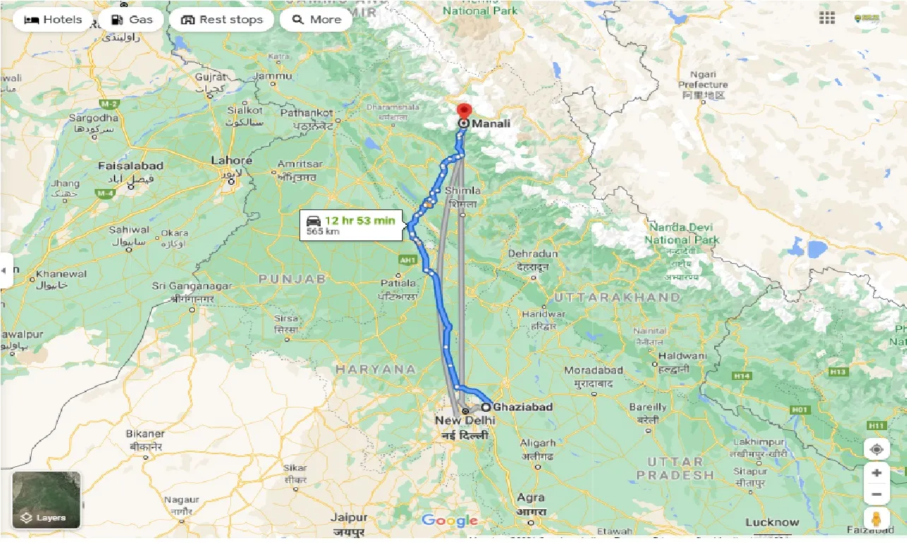 ghaziabad-to-manali-one-way