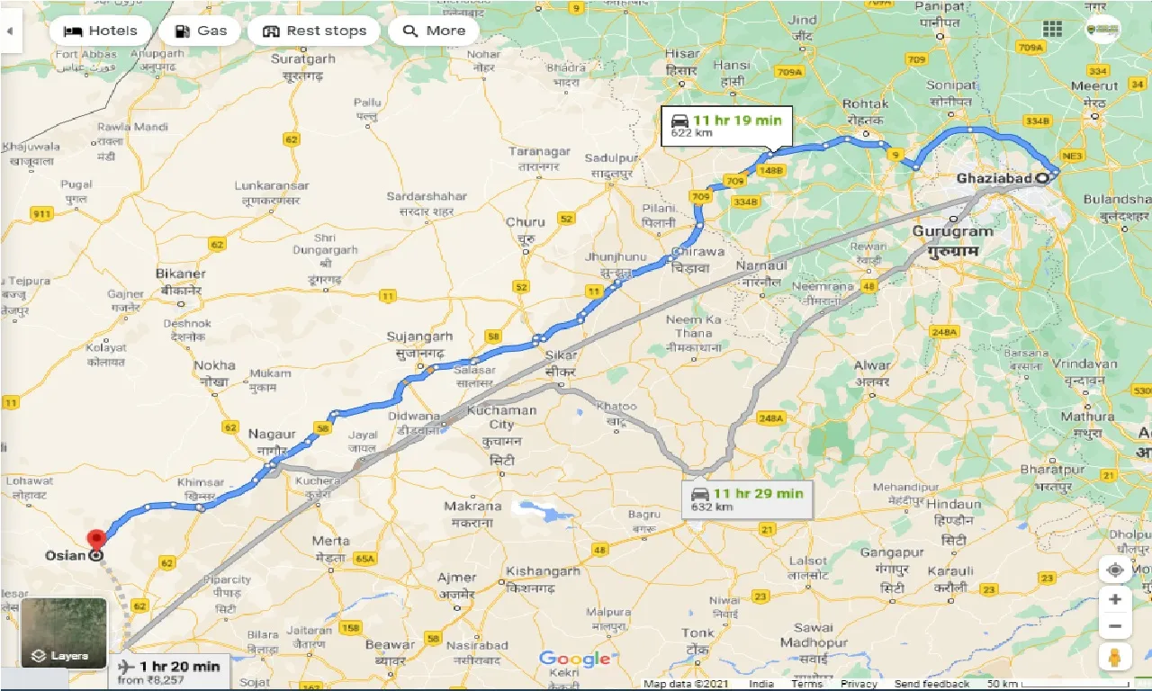 ghaziabad-to-osian-round-trip