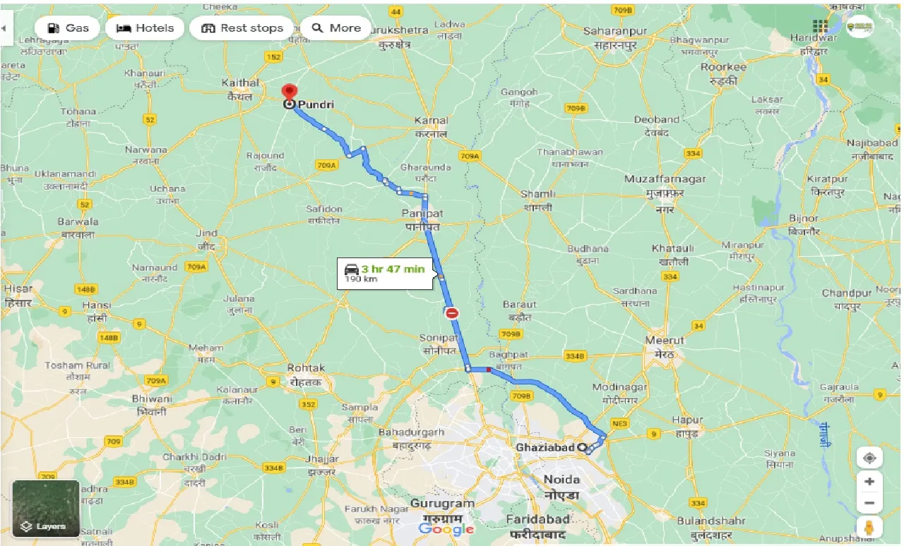 ghaziabad-to-pundri-one-way