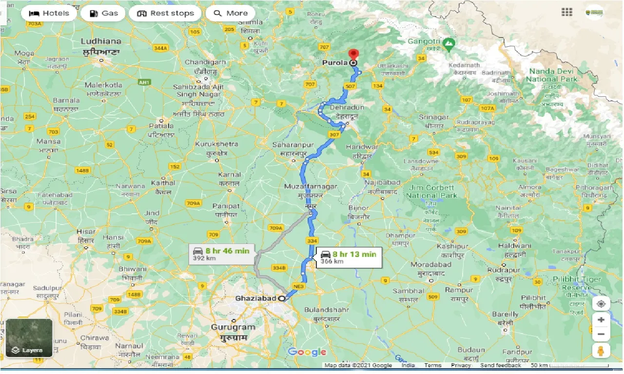 ghaziabad-to-purola-round-trip