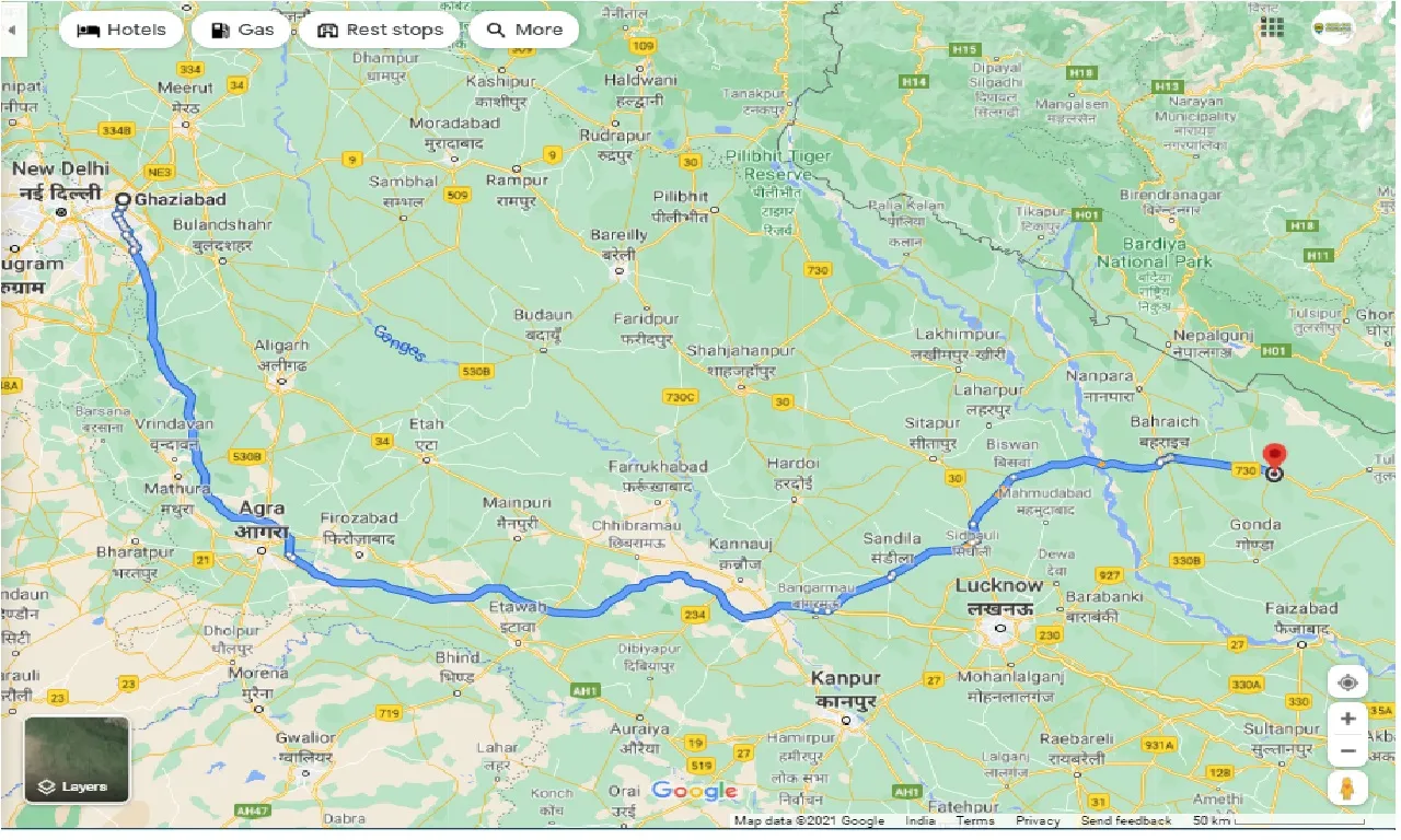 ghaziabad-to-shravasti-one-way