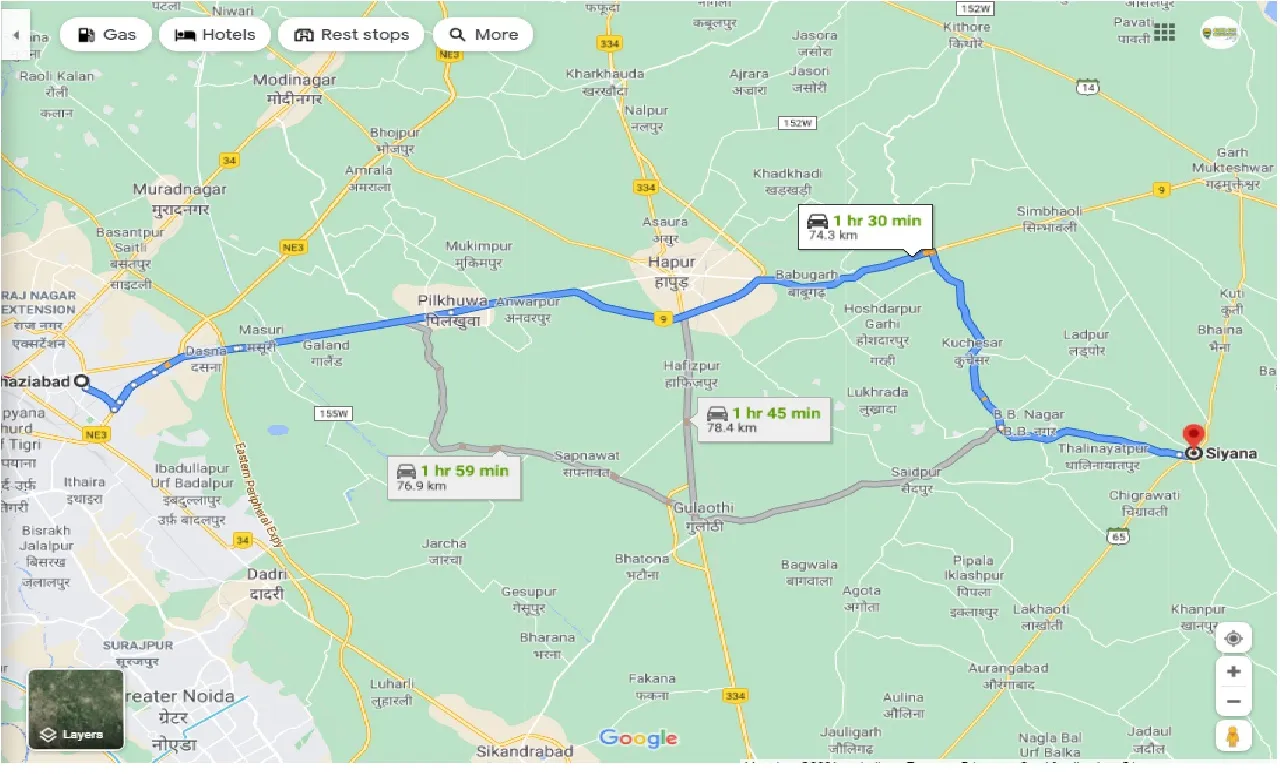 ghaziabad-to-siyana-round-trip