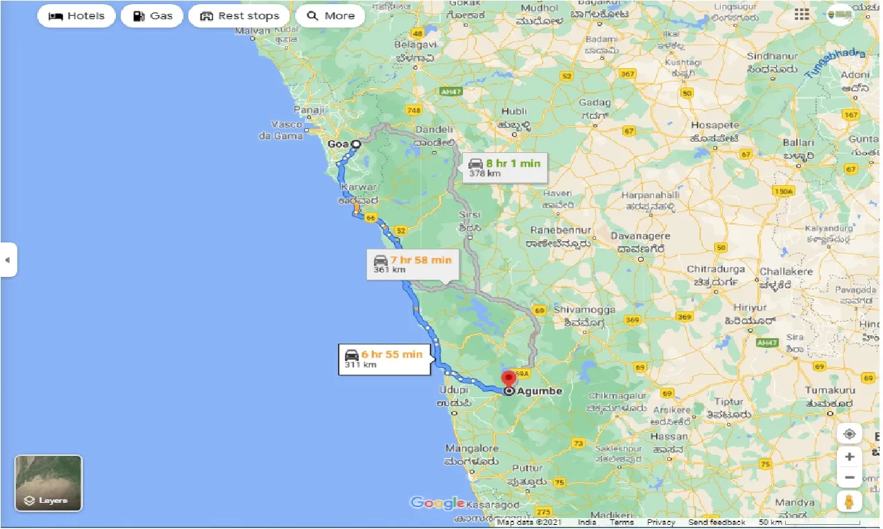 goa-to-agumbe-round-trip