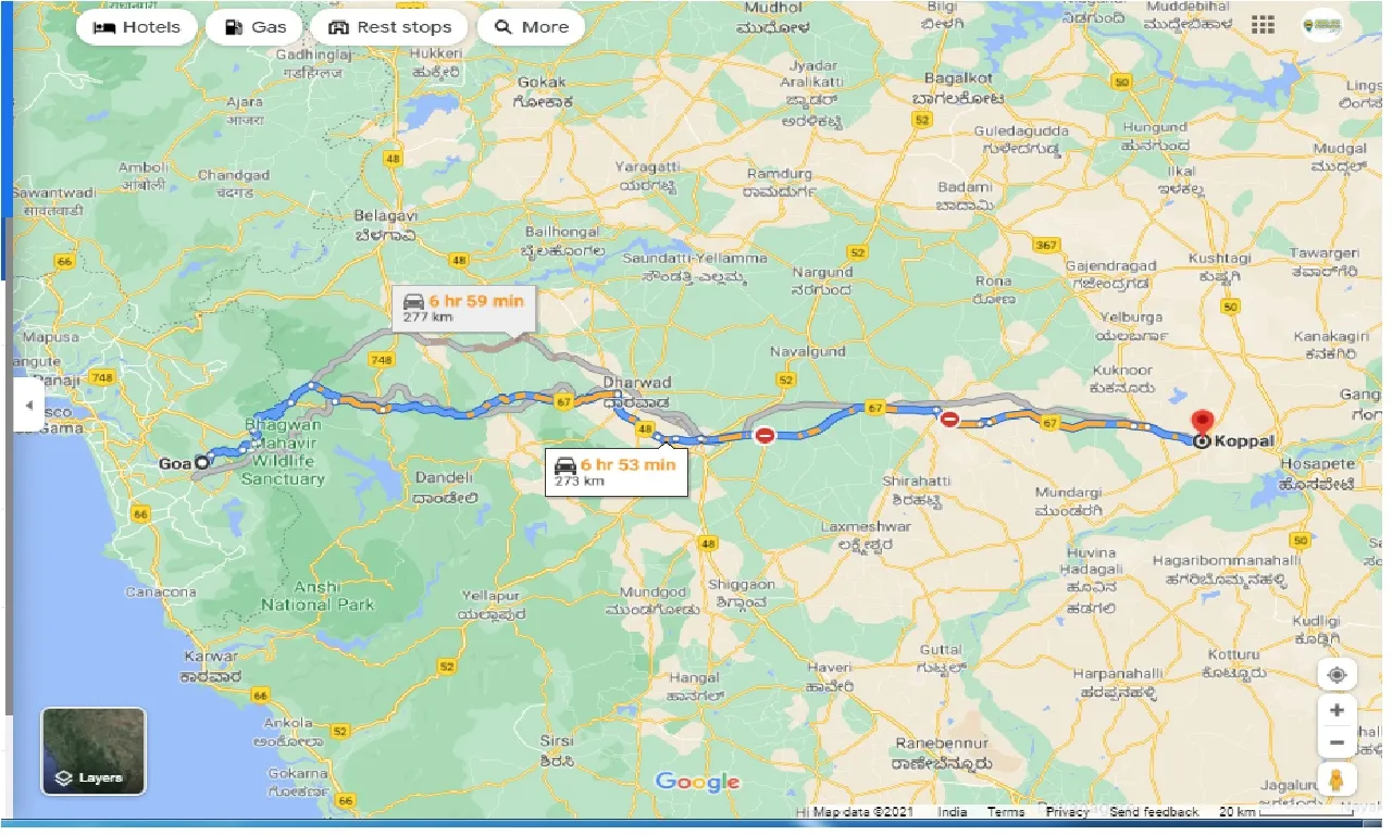 goa-to-koppal-round-trip