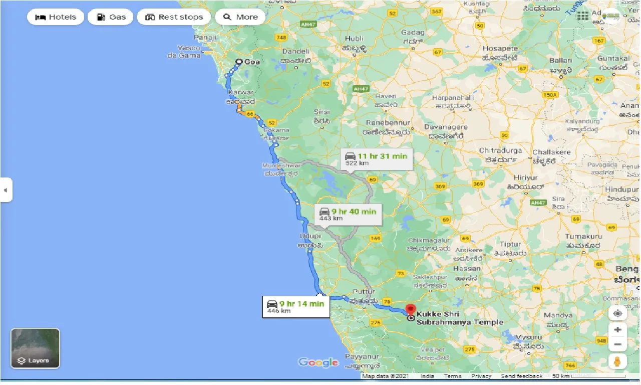 goa-to-kukke-subramanya-round-trip