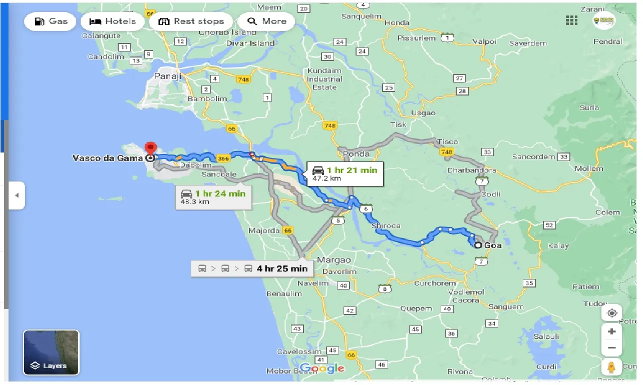 goa-to-vasco-da-gama-round-trip