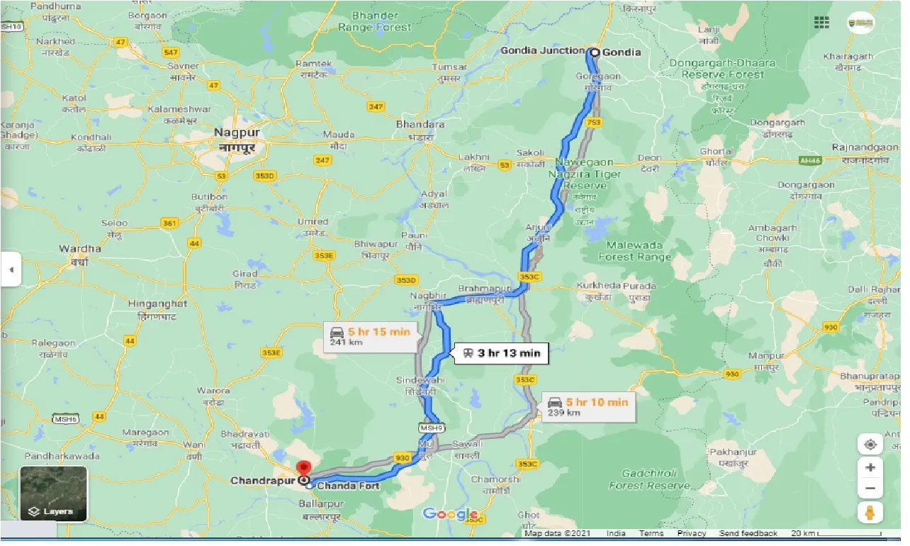 gondia-to-chandrapur-one-way