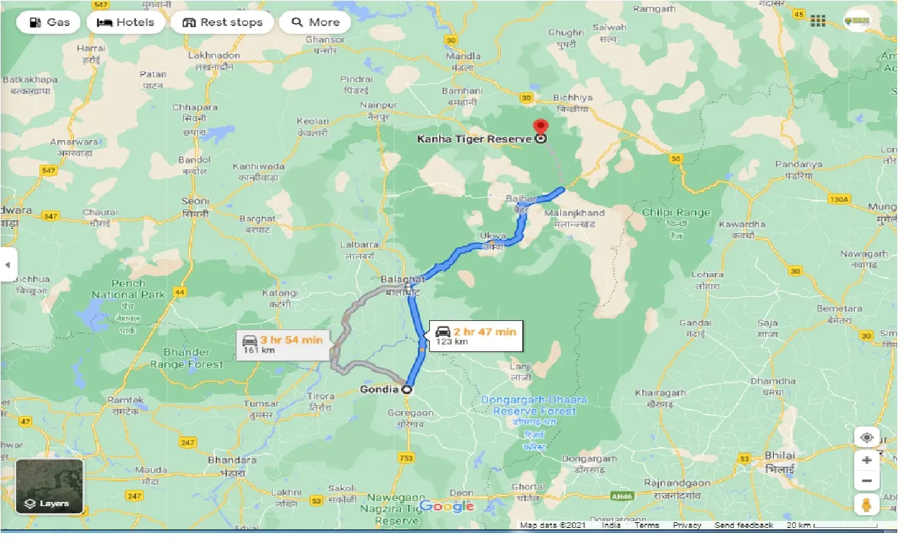 gondia-to-kanha-national-park-round-trip