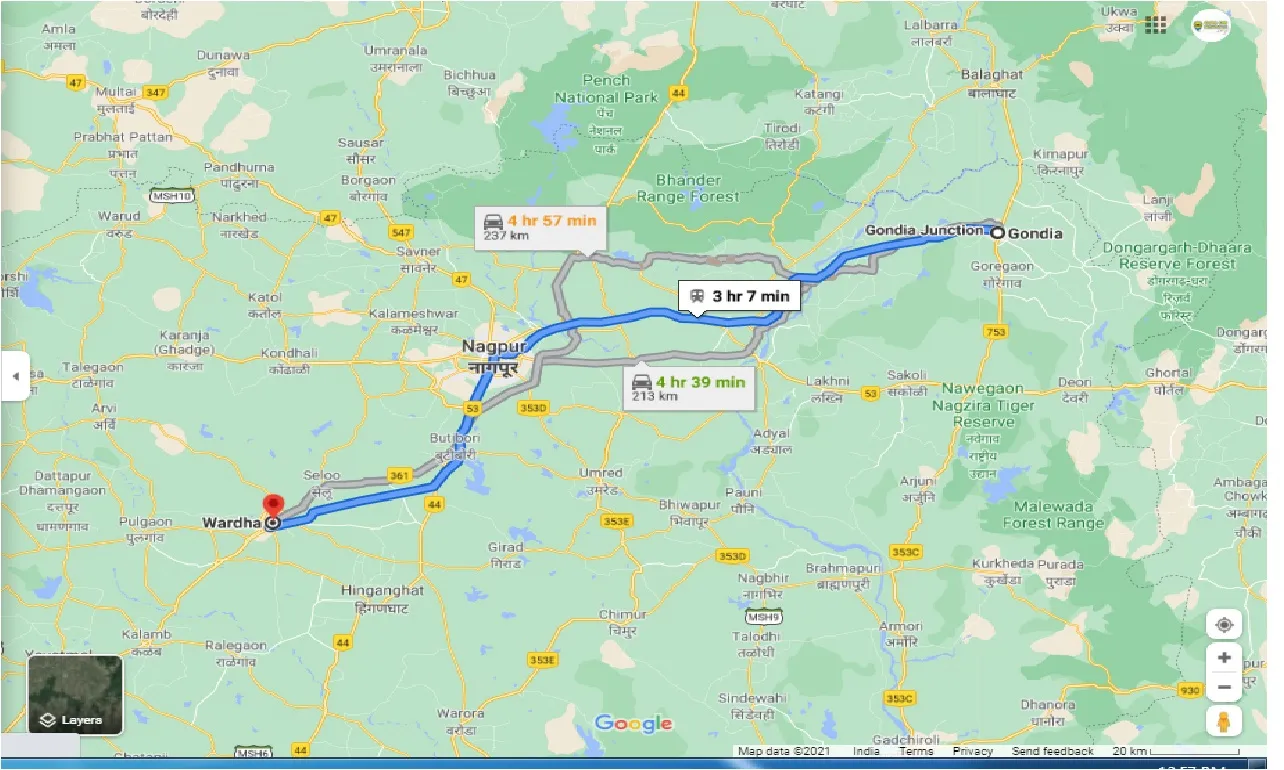 gondia-to-wardha-one-way