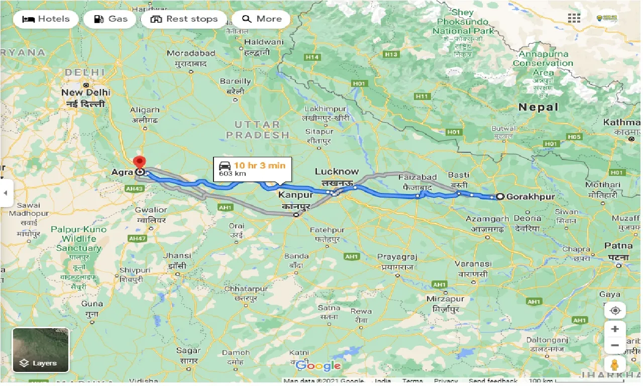 gorakhpur-to-agra-outstation