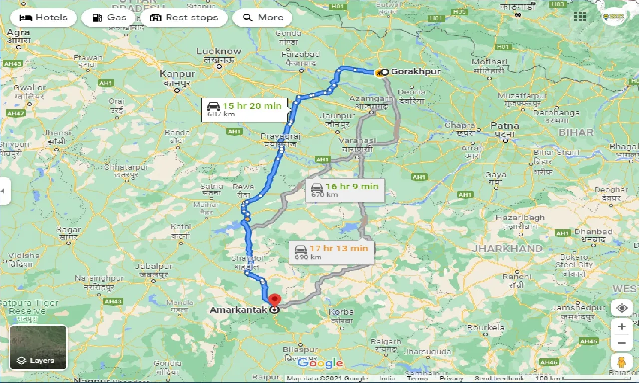 gorakhpur-to-amarkantak-taxi