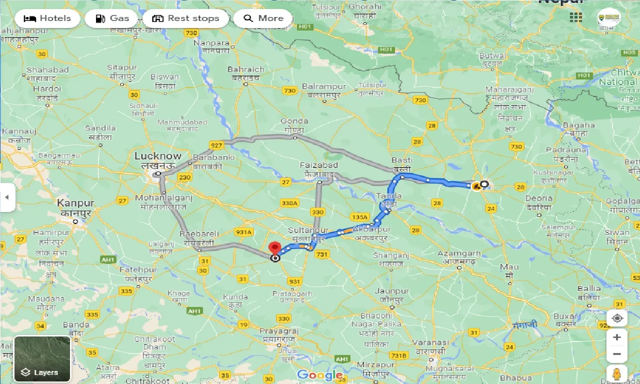 gorakhpur-to-amethi-taxi