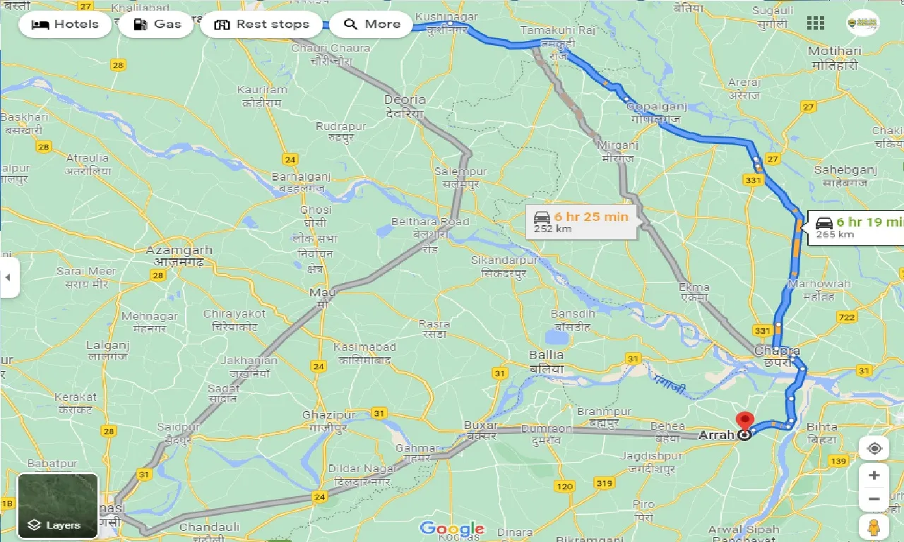 gorakhpur-to-arrah-taxi