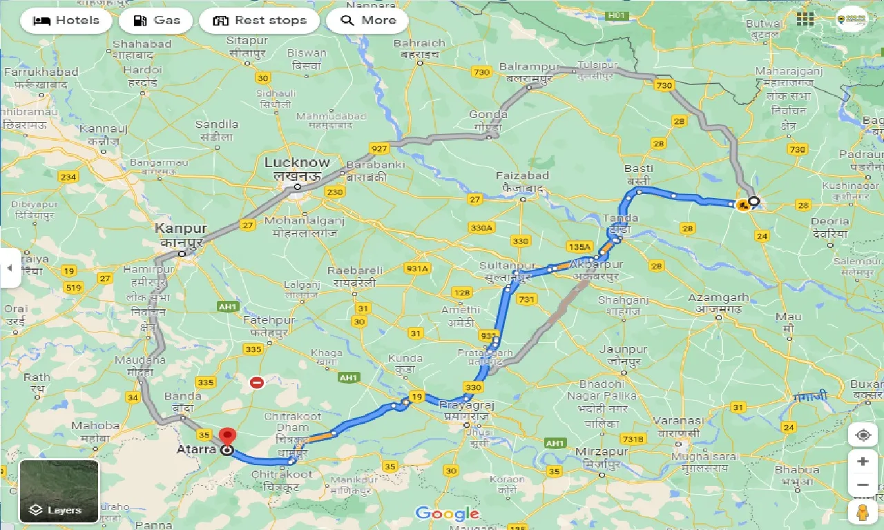 gorakhpur-to-atarra-taxi