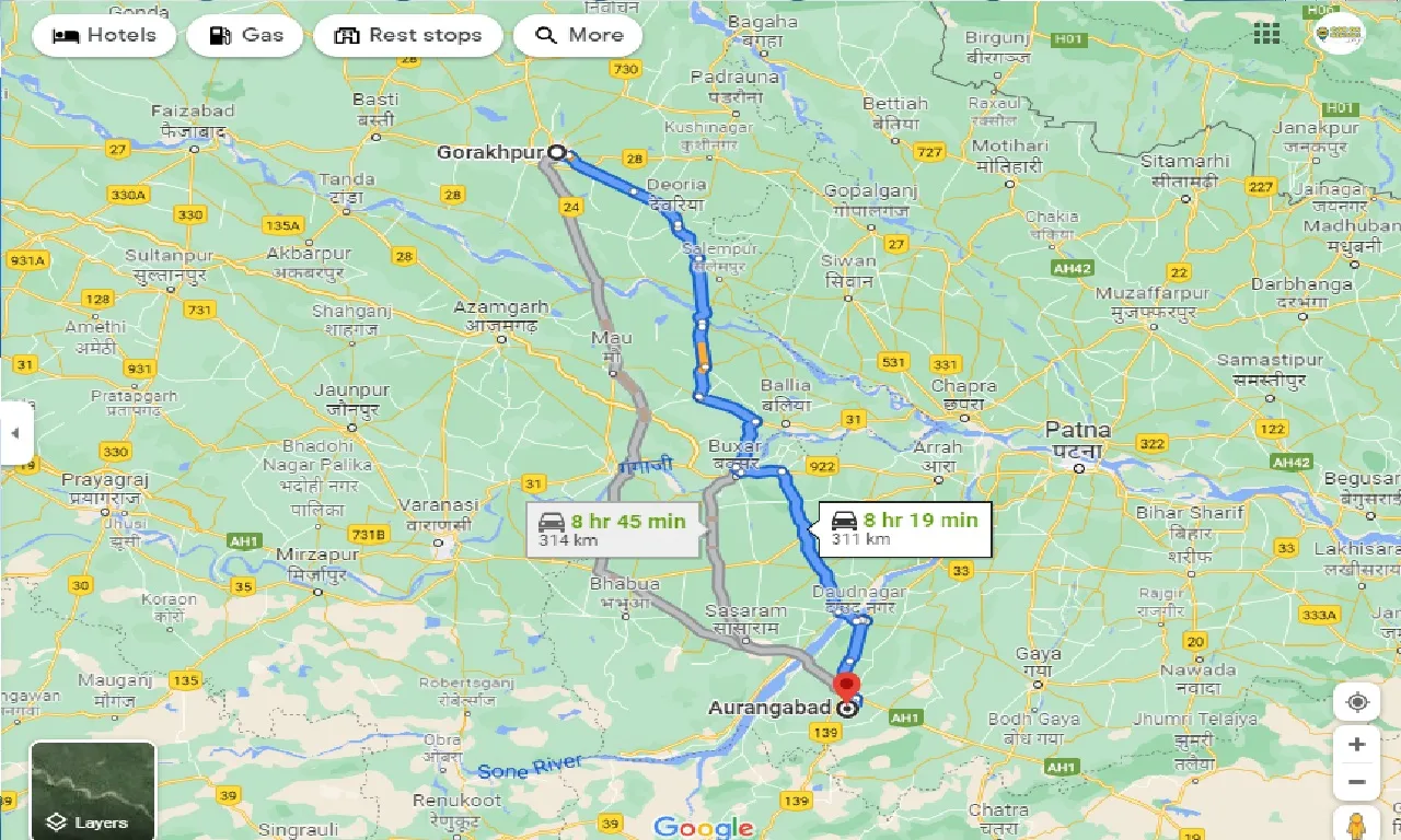 gorakhpur-to-aurangabad-bihar-one-way