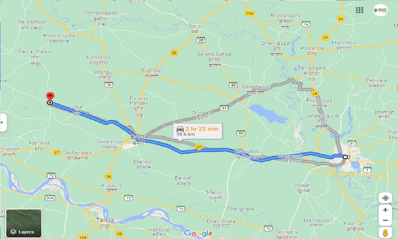 gorakhpur-to-babhnan-one-way
