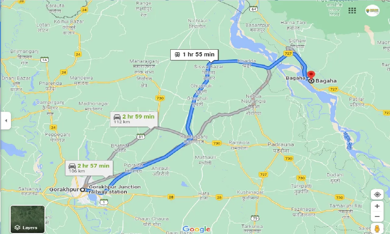 gorakhpur-to-bagaha-one-way