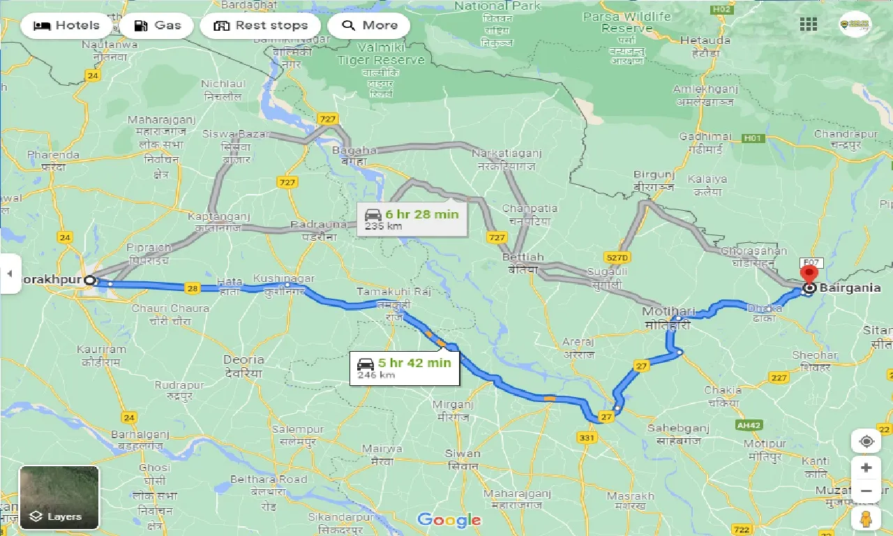gorakhpur-to-bairgaia-one-way