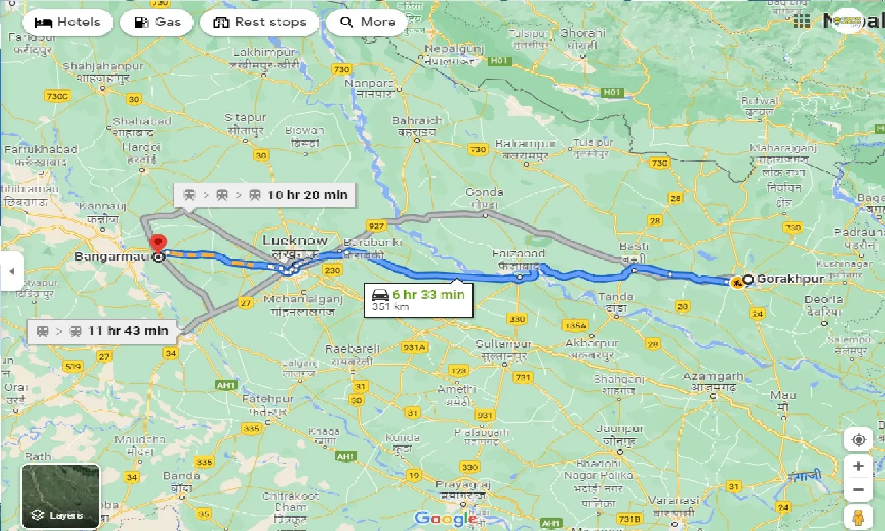 gorakhpur-to-bangarmau-one-way