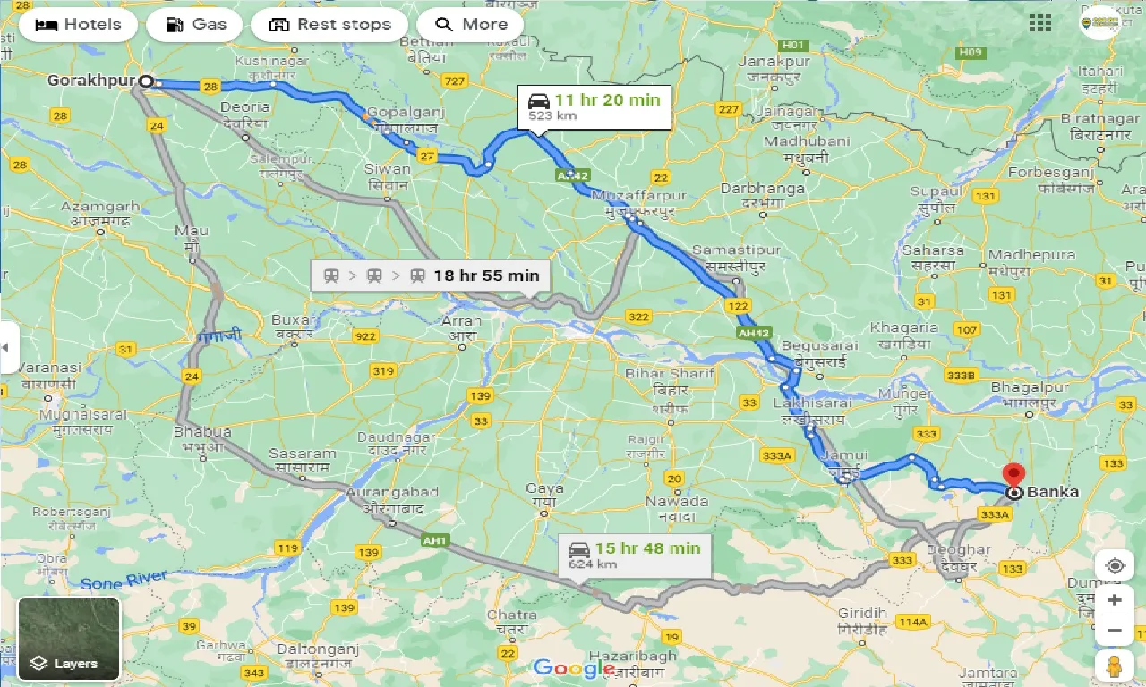 gorakhpur-to-banka-taxi