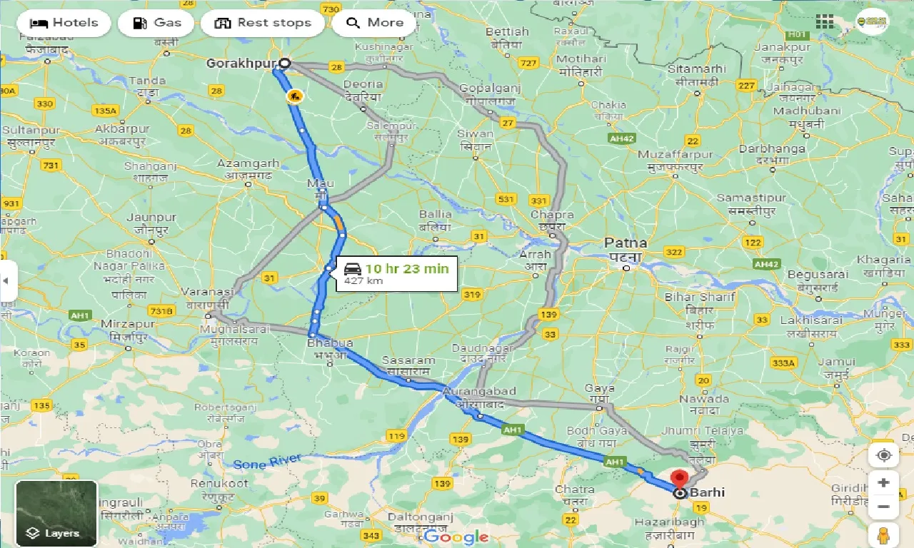 gorakhpur-to-barhi-taxi