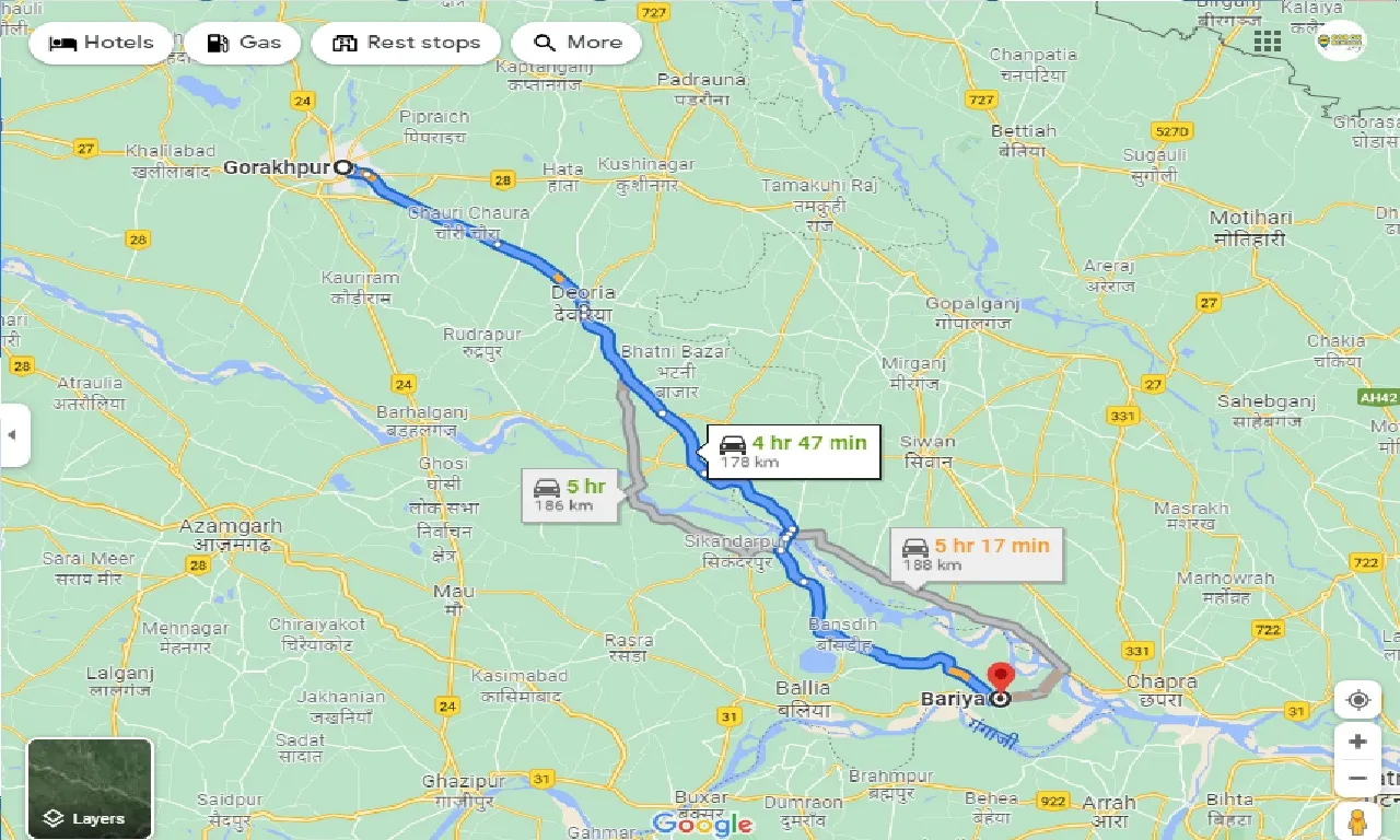 gorakhpur-to-bariya-taxi