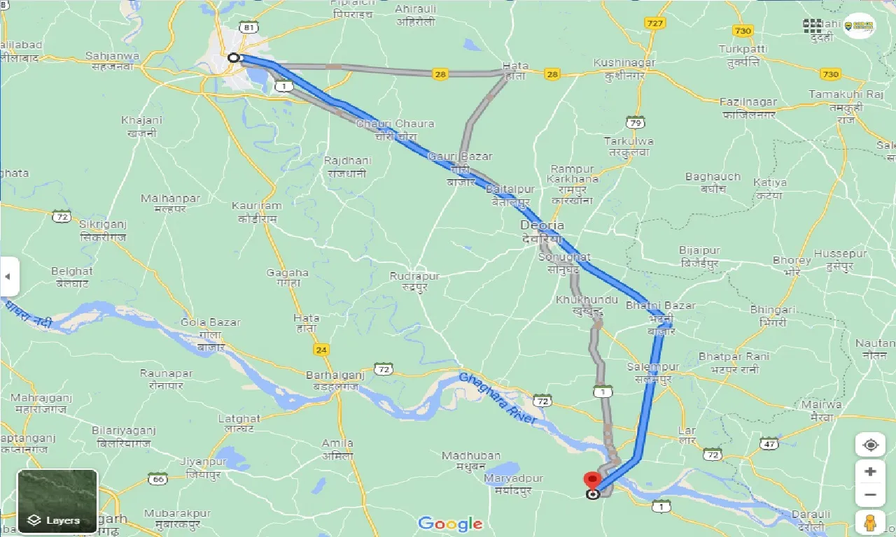 gorakhpur-to-belthara-road-one-way