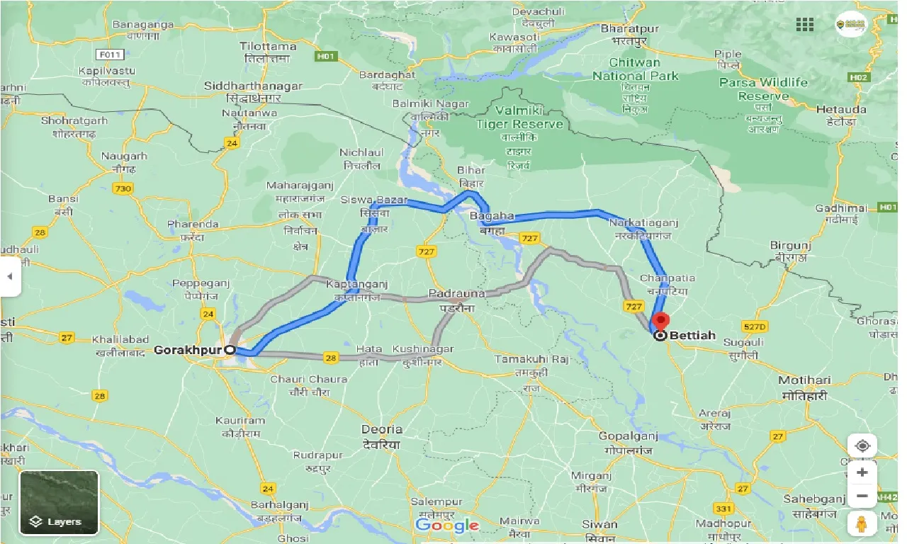 gorakhpur-to-bettiah-outstation