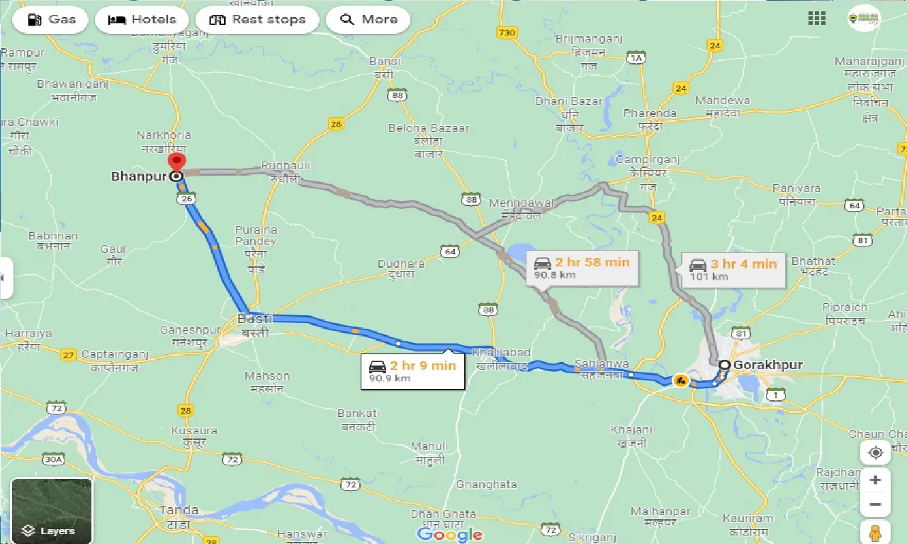 gorakhpur-to-bhanpur-taxi