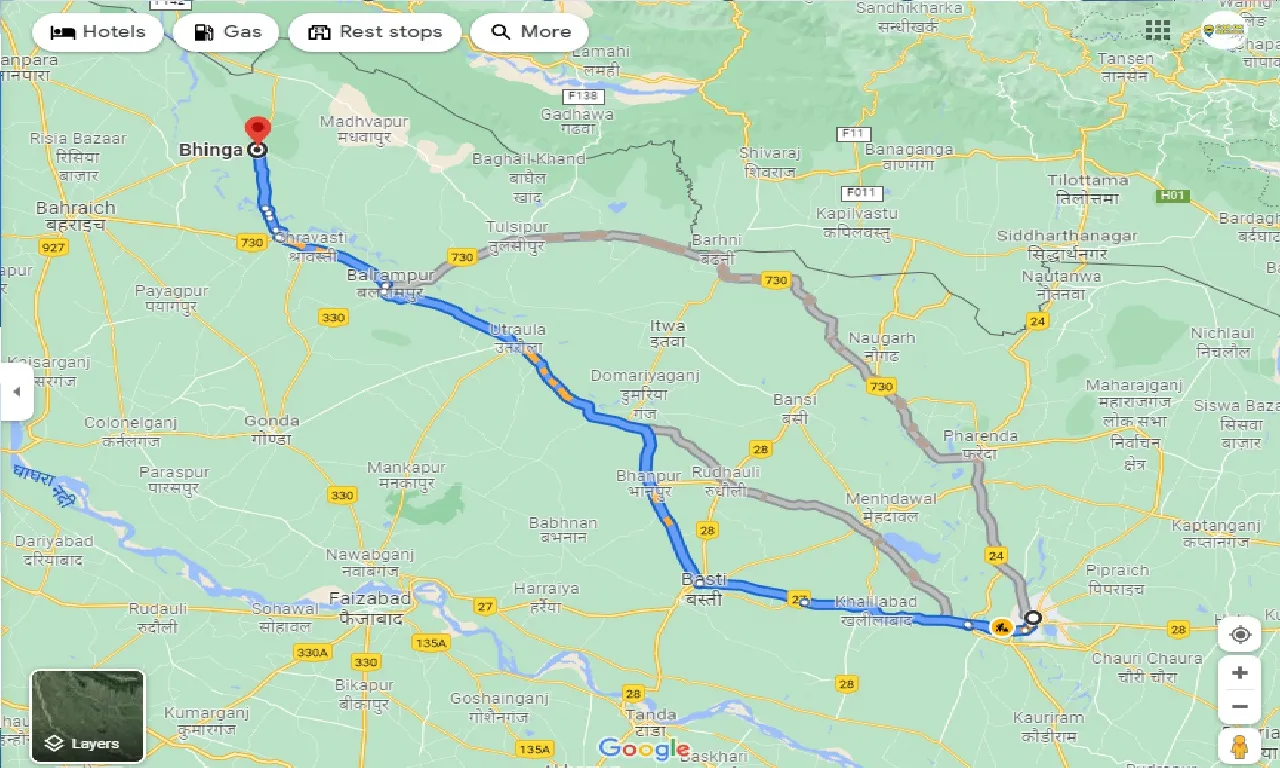 gorakhpur-to-bhinga-one-way