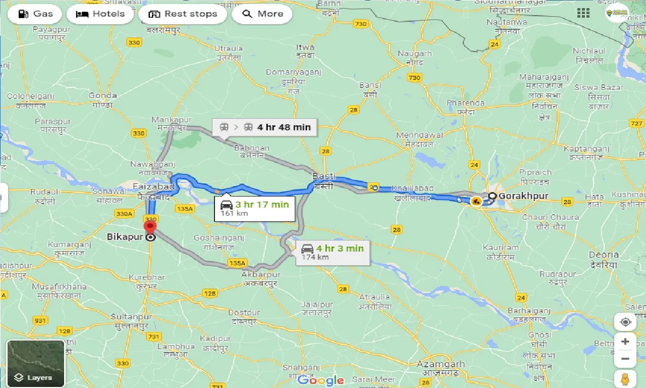 gorakhpur-to-bikapur-one-way