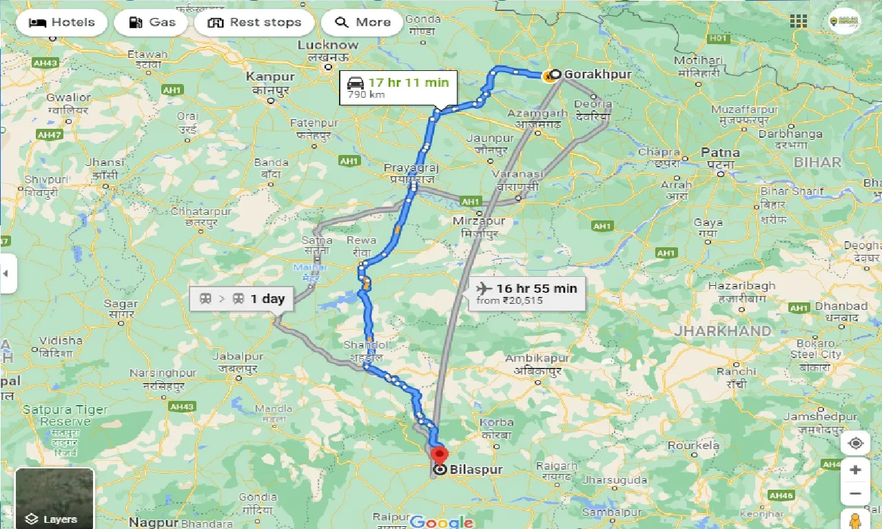 gorakhpur-to-bilaspur-one-way