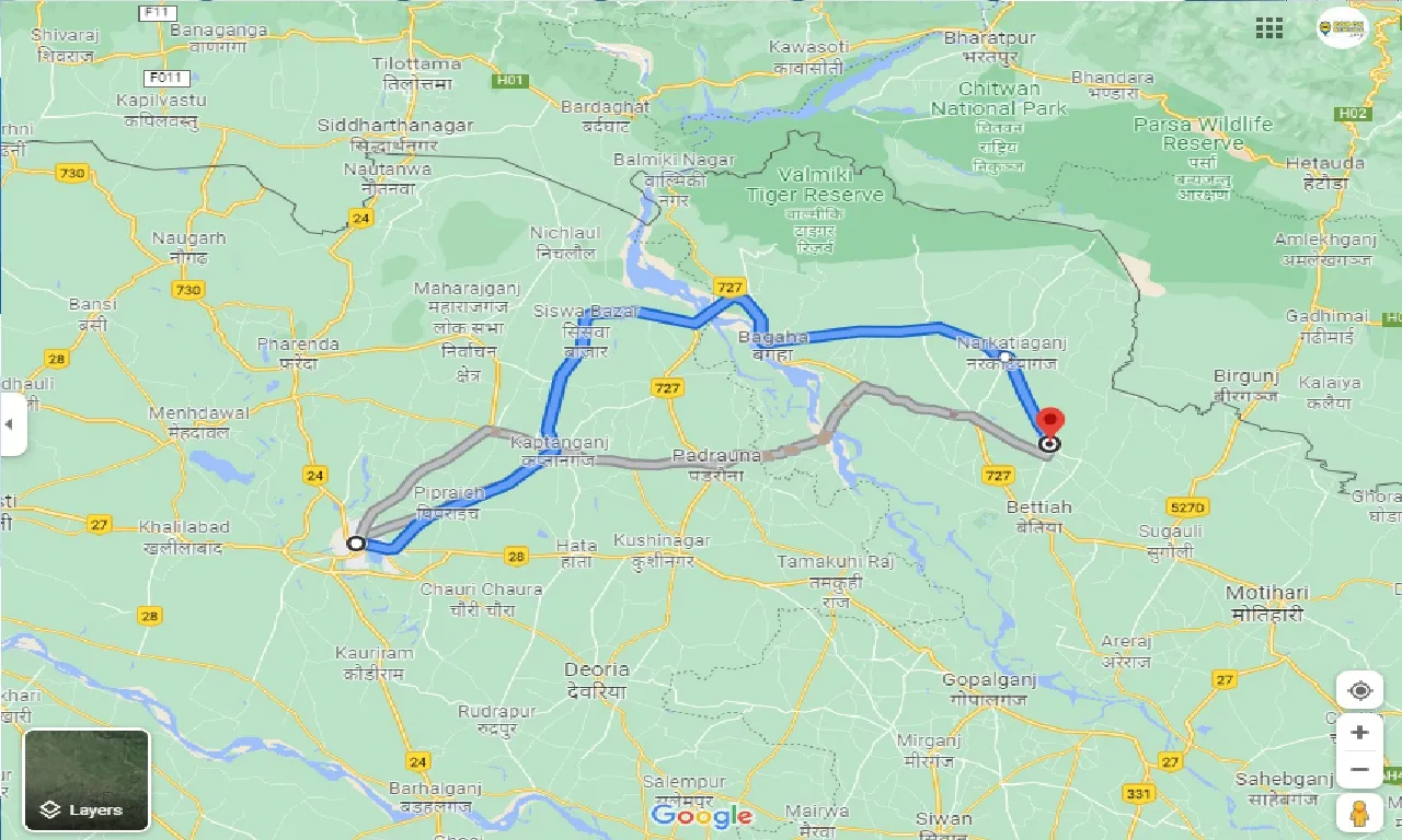 gorakhpur-to-chanpatia-one-way