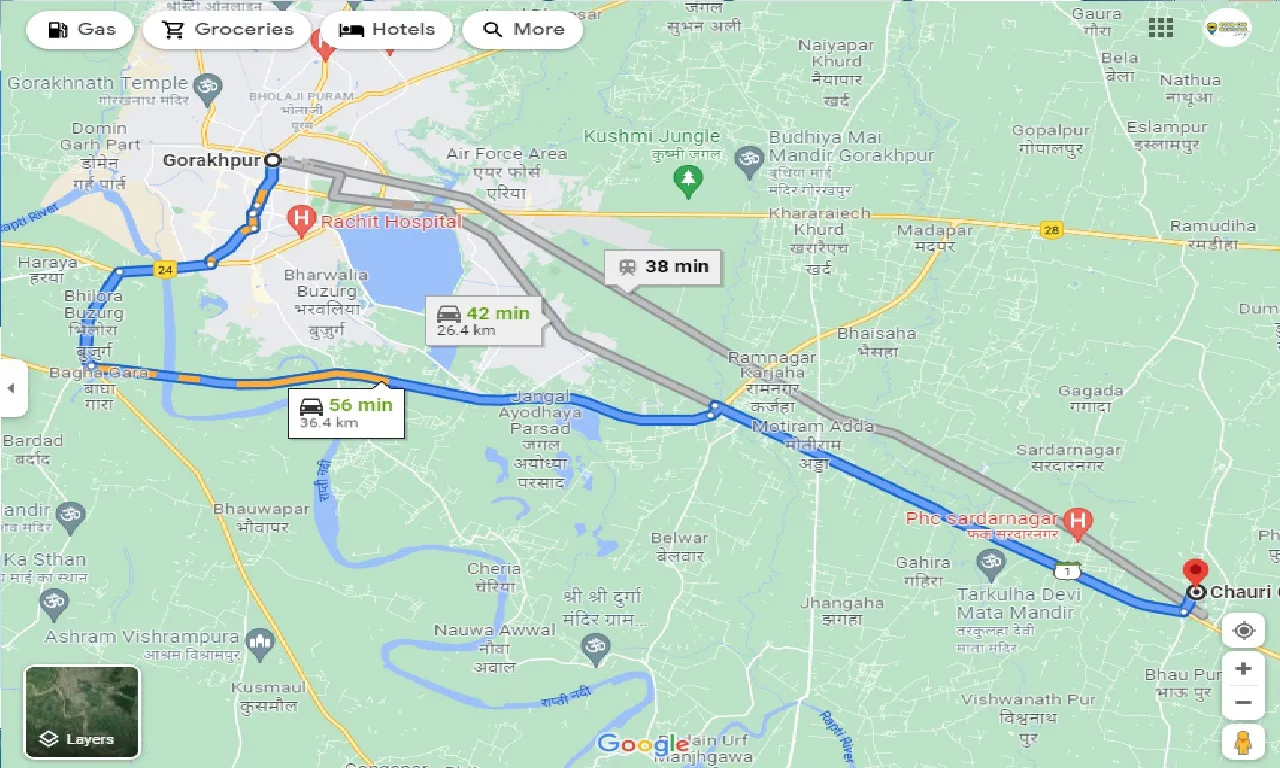 gorakhpur-to-chauri-chaura-taxi