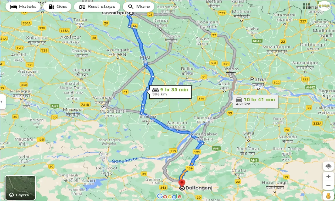 gorakhpur-to-daltonganj-taxi
