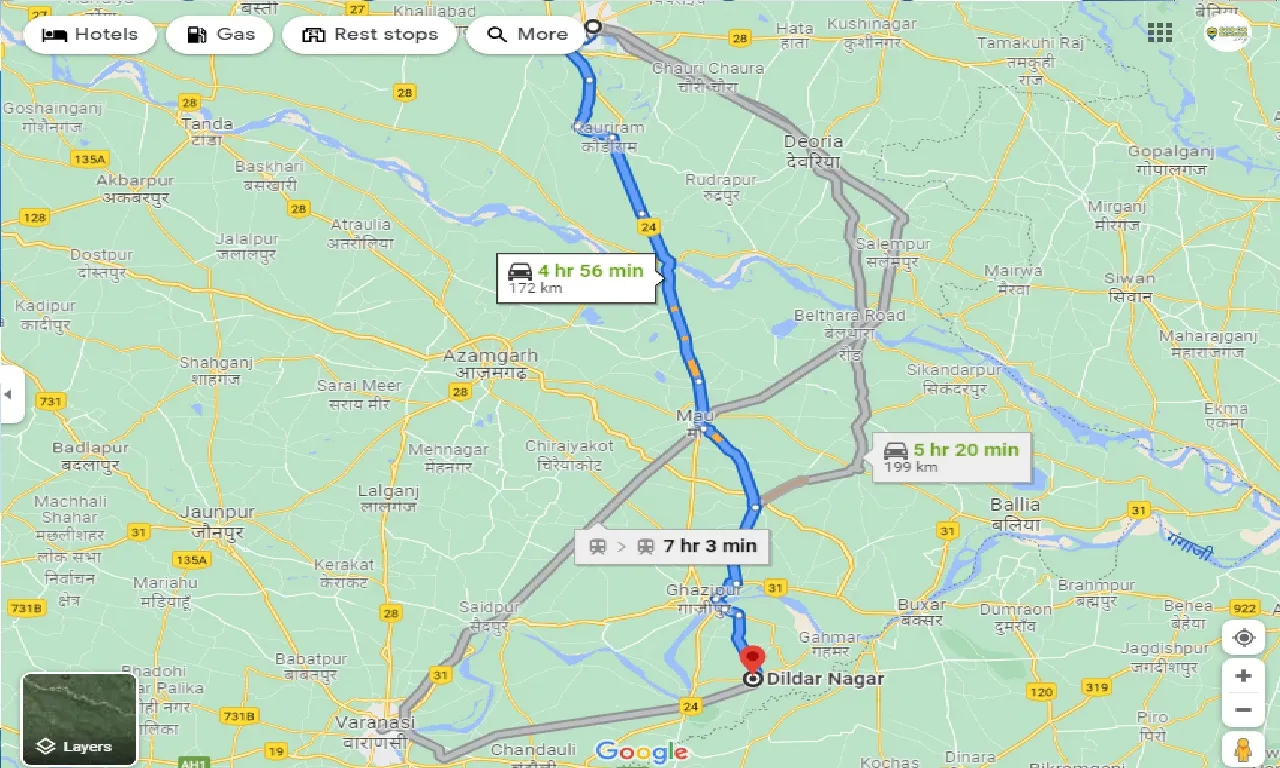 gorakhpur-to-dildar-nagar-taxi