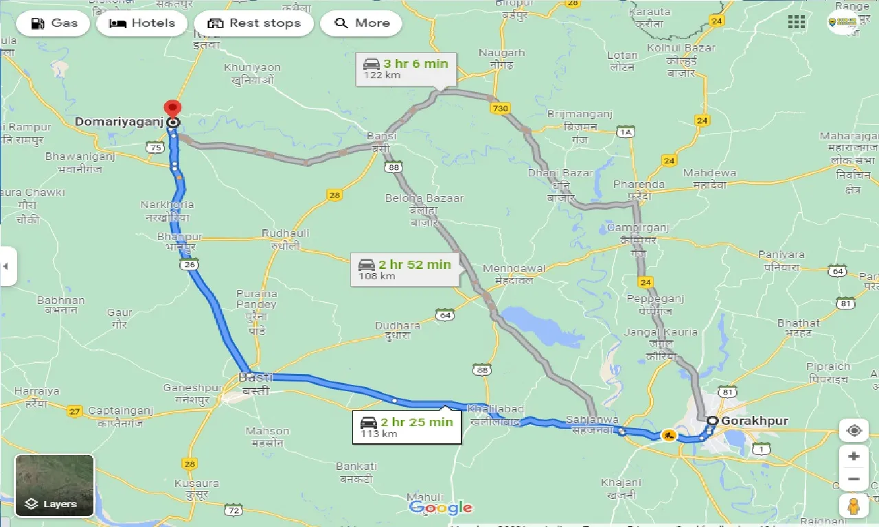 gorakhpur-to-domariyaganj-one-way