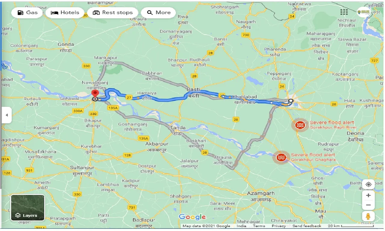 gorakhpur-to-faizabad-one-way