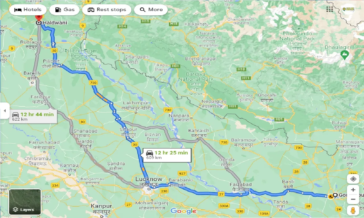 gorakhpur-to-haldwani-taxi
