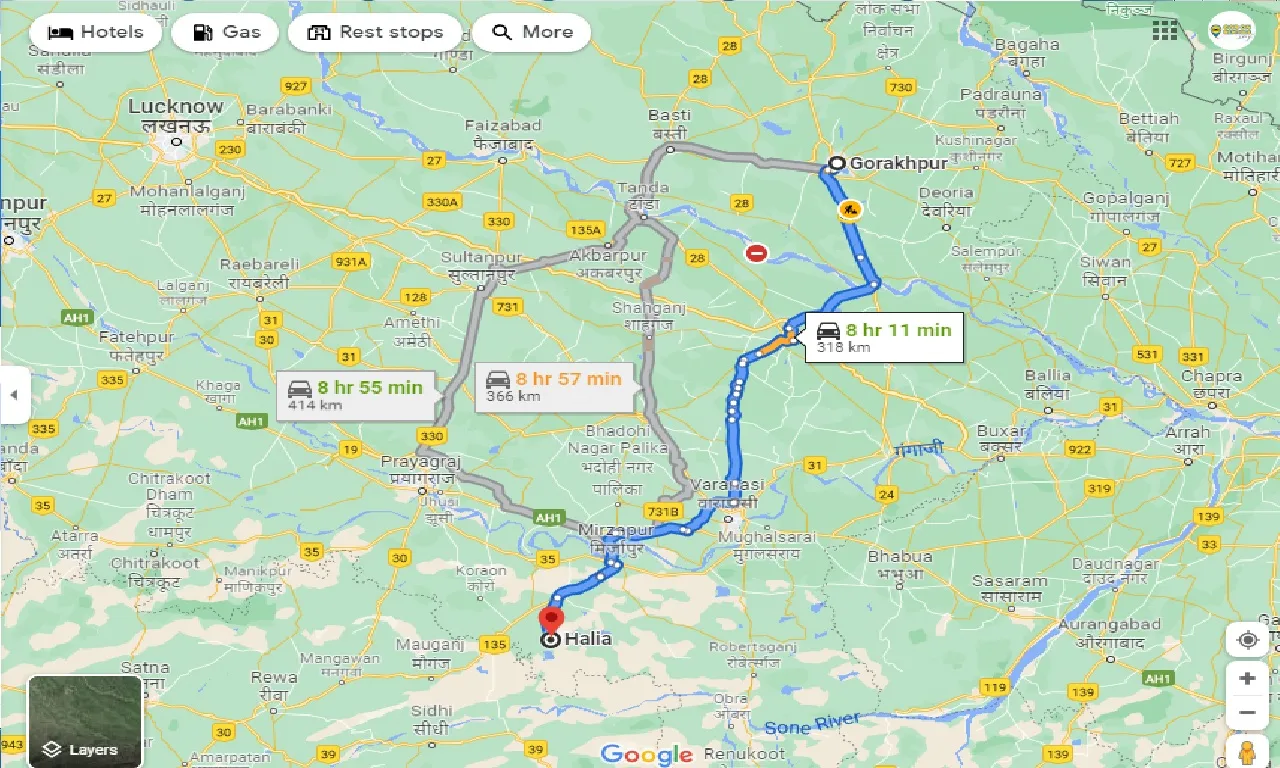 gorakhpur-to-halia-taxi