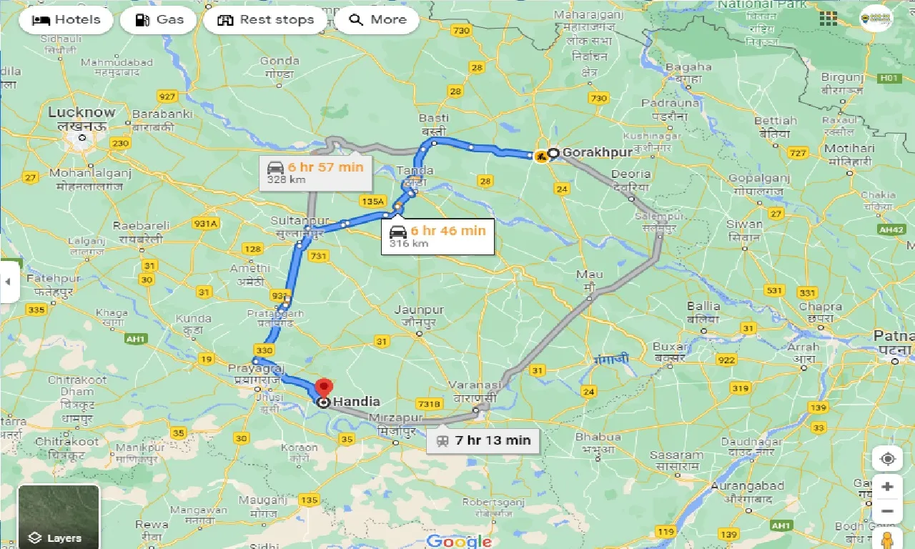 gorakhpur-to-handia-taxi