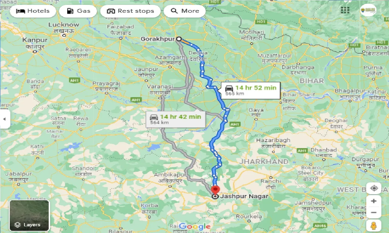 gorakhpur-to-jashpur-nagar-taxi