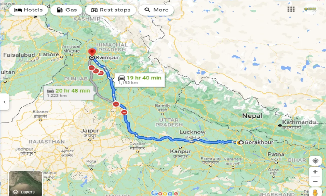 gorakhpur-to-kaimpur-taxi