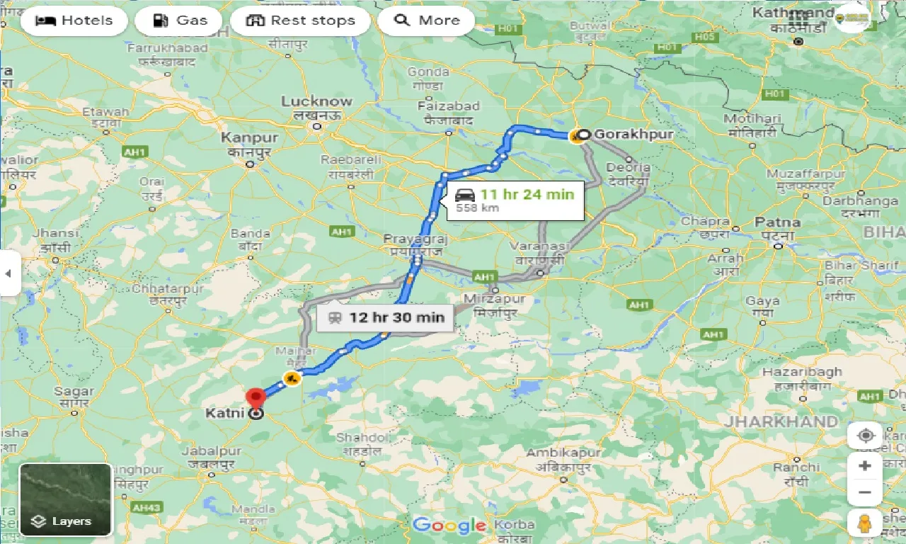 gorakhpur-to-katni-taxi