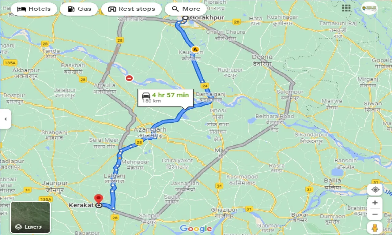 gorakhpur-to-kerakat-taxi