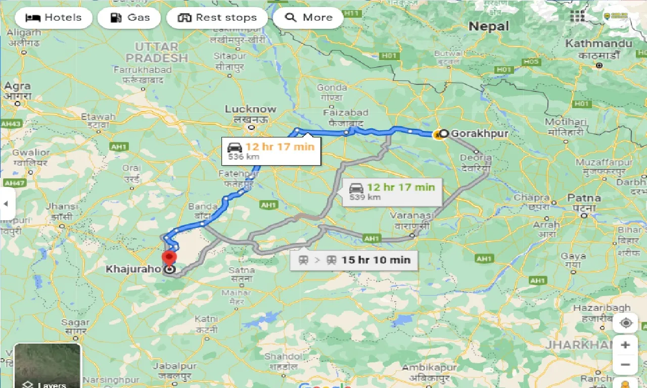 gorakhpur-to-khajuraho-one-way
