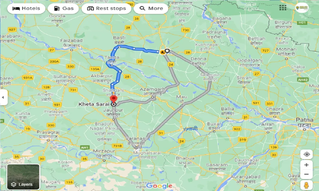 gorakhpur-to-kheta-sarai-taxi