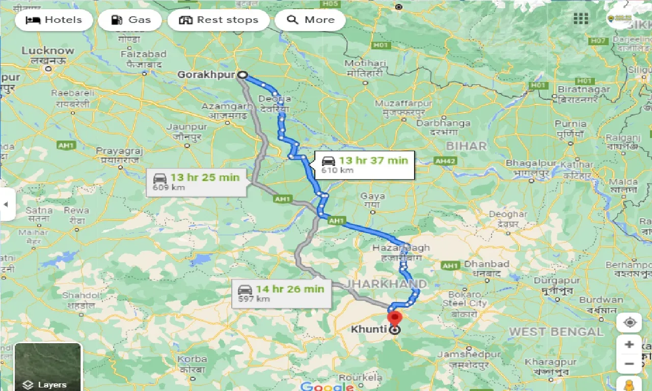 gorakhpur-to-khunti-taxi