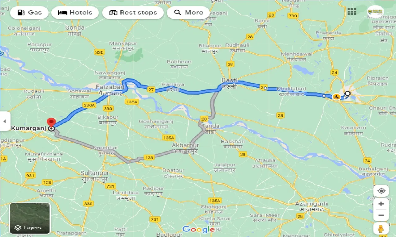 gorakhpur-to-kumarganj-taxi